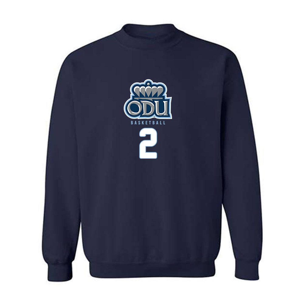 Old Dominion - NCAA Men's Basketball : Zacch Wiggins - Replica Shersey Crewneck Sweatshirt-0