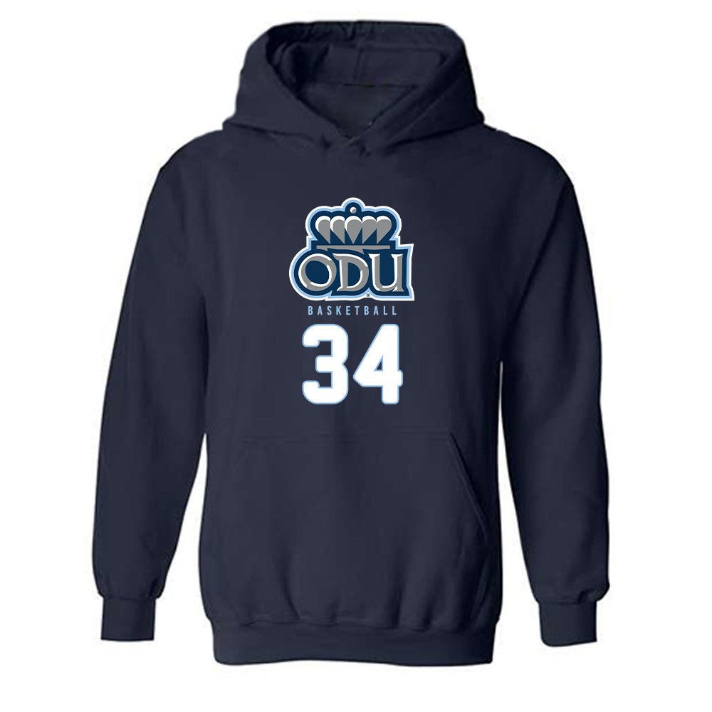 Old Dominion - NCAA Men's Basketball : Coach Jones - Replica Shersey Hooded Sweatshirt-0