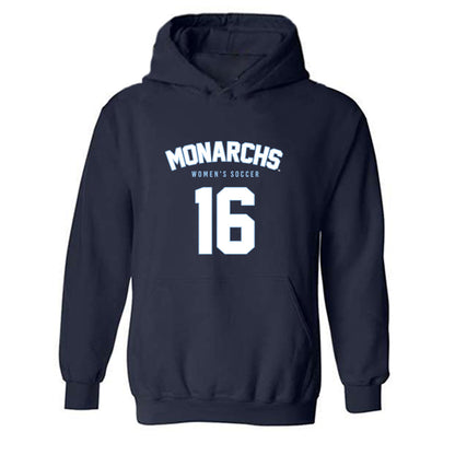 Old Dominion - NCAA Women's Soccer : Laura Klebek - Replica Shersey Hooded Sweatshirt-0