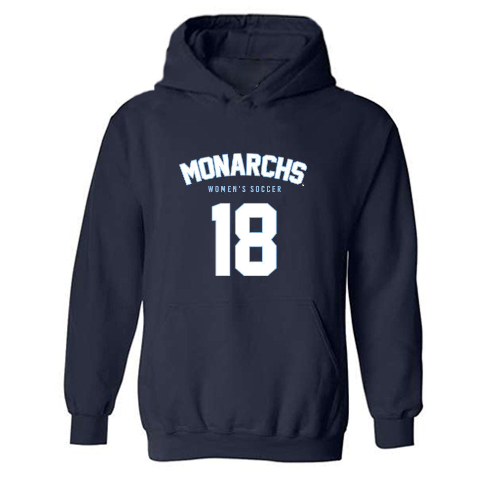 Old Dominion - NCAA Women's Soccer : Ashley Economopoulos - Replica Shersey Hooded Sweatshirt-0