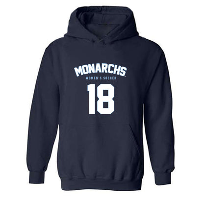 Old Dominion - NCAA Women's Soccer : Ashley Economopoulos - Replica Shersey Hooded Sweatshirt-0