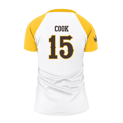 Wyoming - NCAA Women's Volleyball : Addyson Cook - White Volleyball Jersey-1