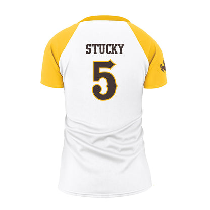 Wyoming - NCAA Women's Volleyball : Maddy Stucky - White Volleyball Jersey