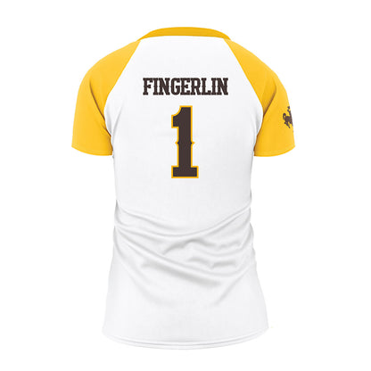 Wyoming - NCAA Women's Volleyball : Rya Fingerlin - White Volleyball Jersey