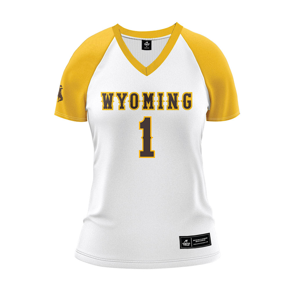 Wyoming - NCAA Women's Volleyball : Rya Fingerlin - White Volleyball Jersey
