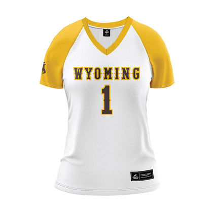 Wyoming - NCAA Women's Volleyball : Rya Fingerlin - White Volleyball Jersey