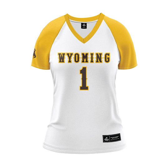 Wyoming - NCAA Women's Volleyball : Rya Fingerlin - White Volleyball Jersey