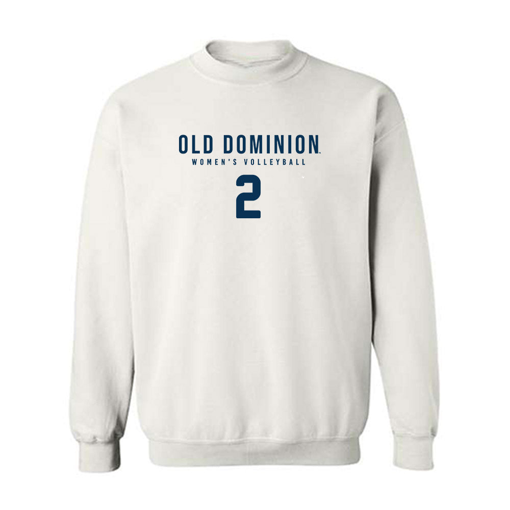 Old Dominion - NCAA Women's Volleyball : Maddy Eslinger - Replica Shersey Crewneck Sweatshirt-0
