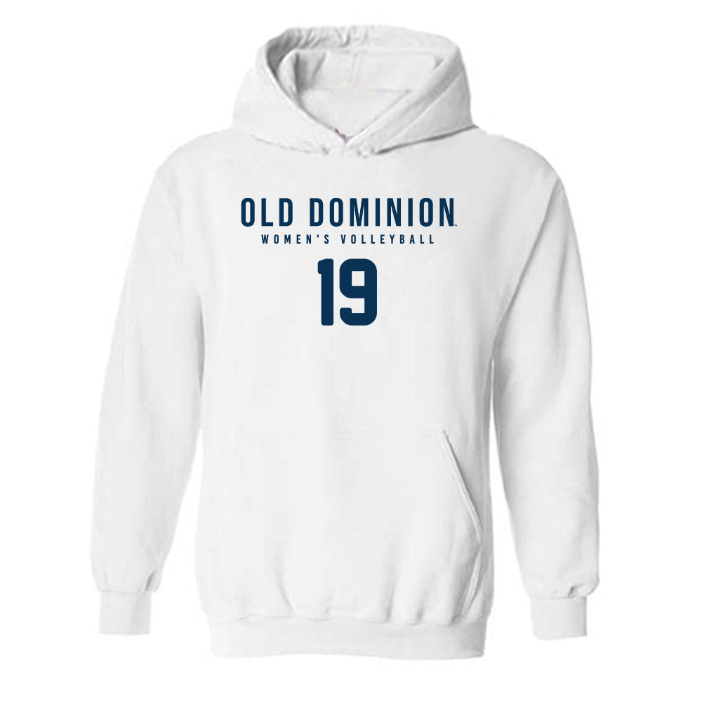 Old Dominion - NCAA Women's Volleyball : LeeAnne Lowery - Replica Shersey Hooded Sweatshirt-0