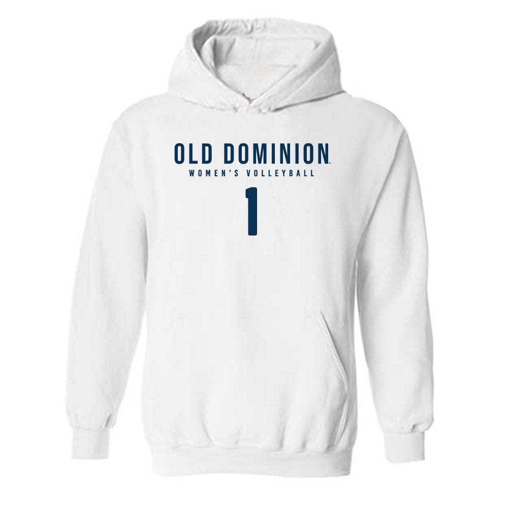 Old Dominion - NCAA Women's Volleyball : Elisa Maggi - Replica Shersey Hooded Sweatshirt-0