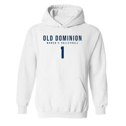 Old Dominion - NCAA Women's Volleyball : Elisa Maggi - Replica Shersey Hooded Sweatshirt-0