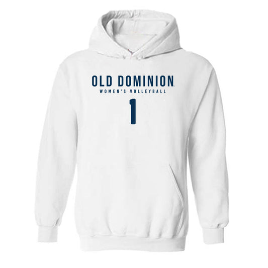 Old Dominion - NCAA Women's Volleyball : Elisa Maggi - Replica Shersey Hooded Sweatshirt-0