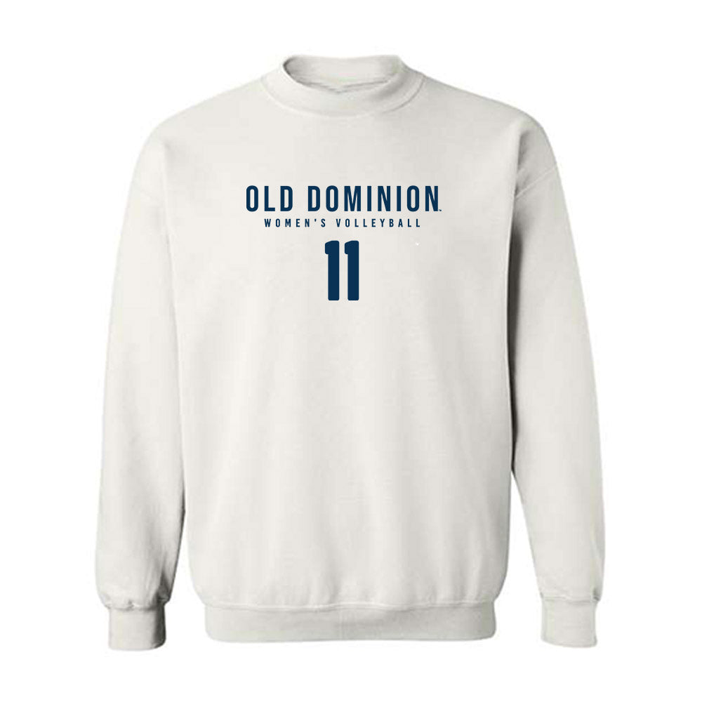 Old Dominion - NCAA Women's Volleyball : Emma Schelah - Replica Shersey Crewneck Sweatshirt