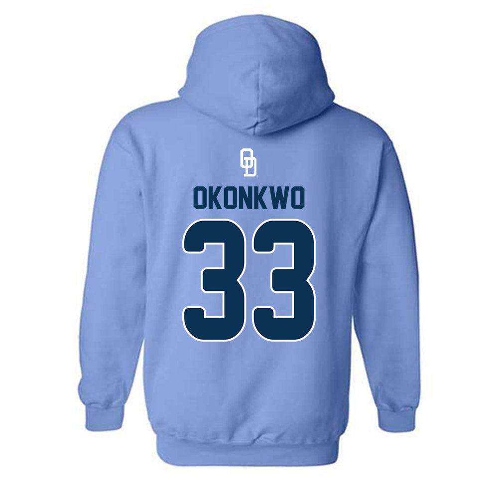 Old Dominion - NCAA Baseball : Jackson Okonkwo - Replica Shersey Hooded Sweatshirt-1