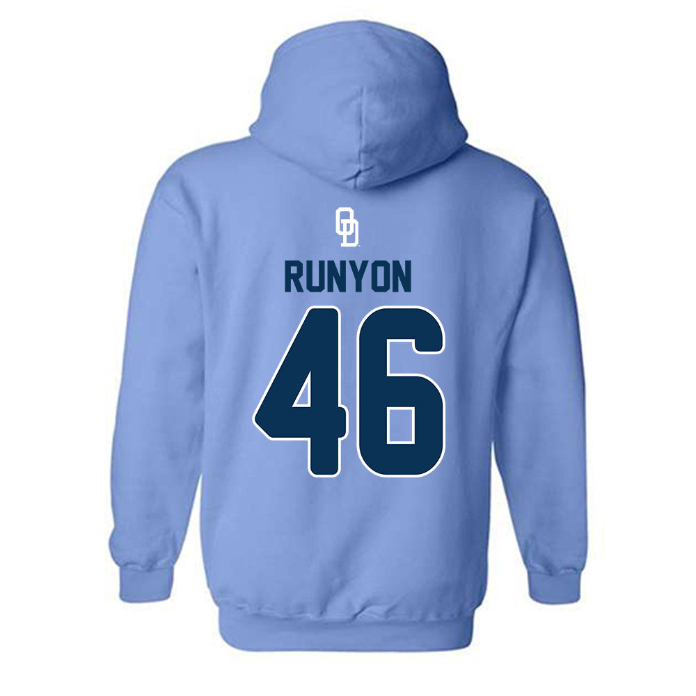 Old Dominion - NCAA Baseball : Jackson Runyon - Replica Shersey Hooded Sweatshirt-1
