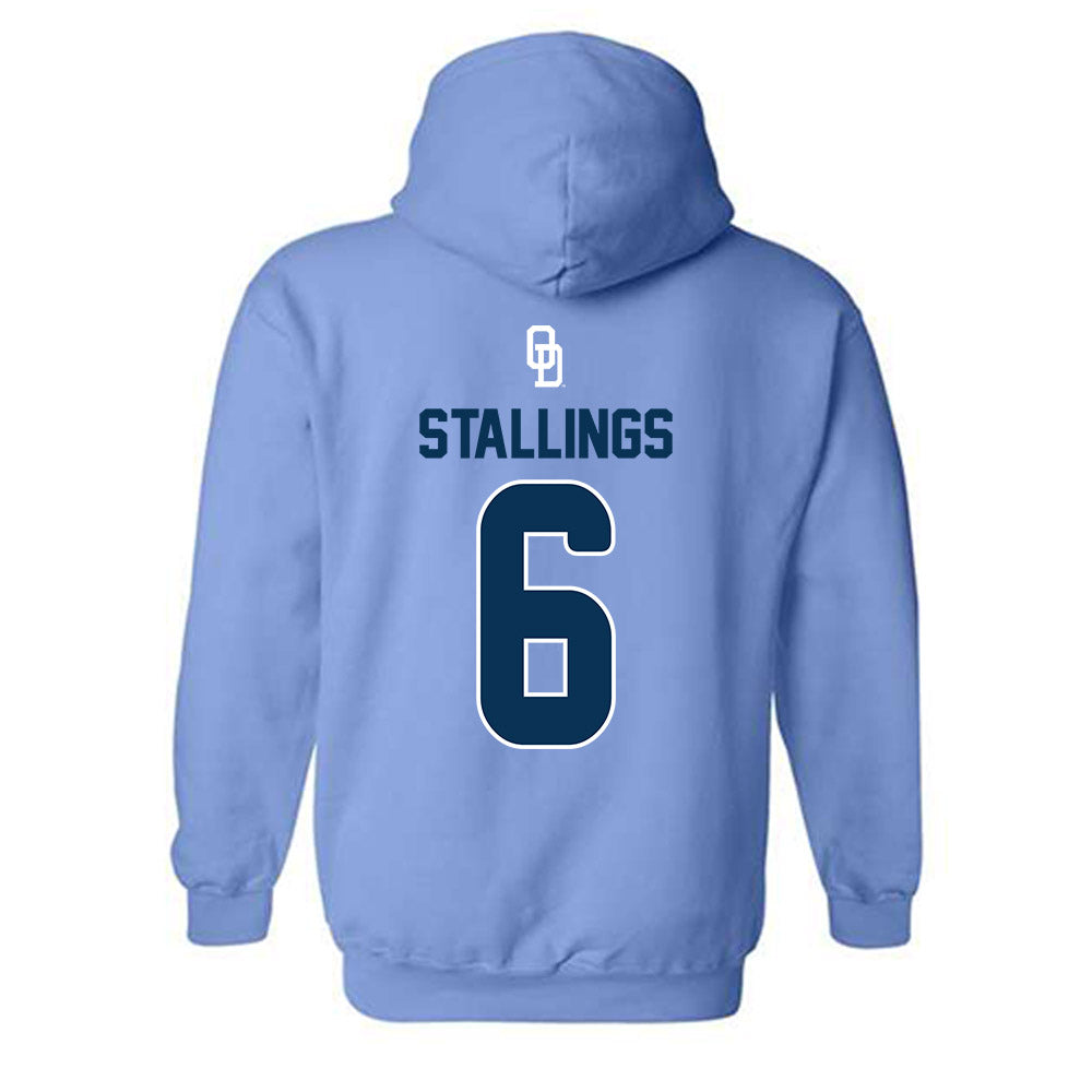 Old Dominion - NCAA Baseball : Maverick Stallings - Replica Shersey Hooded Sweatshirt-1