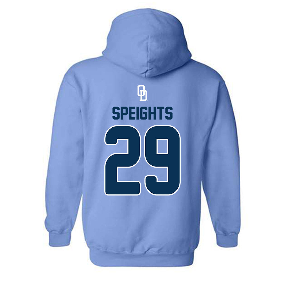 Old Dominion - NCAA Baseball : Jack Speights - Replica Shersey Hooded Sweatshirt