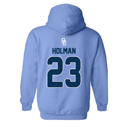 Old Dominion - NCAA Baseball : Evan Holman - Replica Shersey Hooded Sweatshirt-1