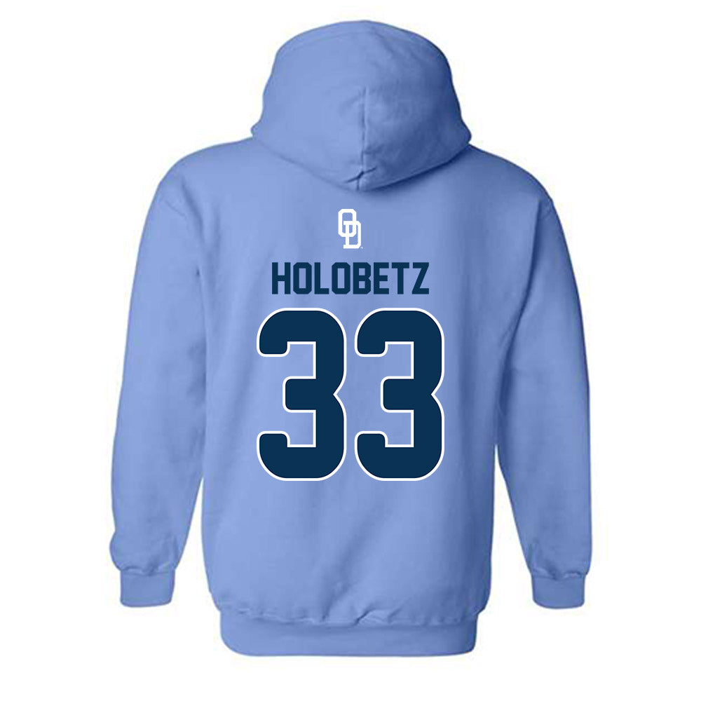 Old Dominion - NCAA Baseball : John Holobetz - Replica Shersey Hooded Sweatshirt
