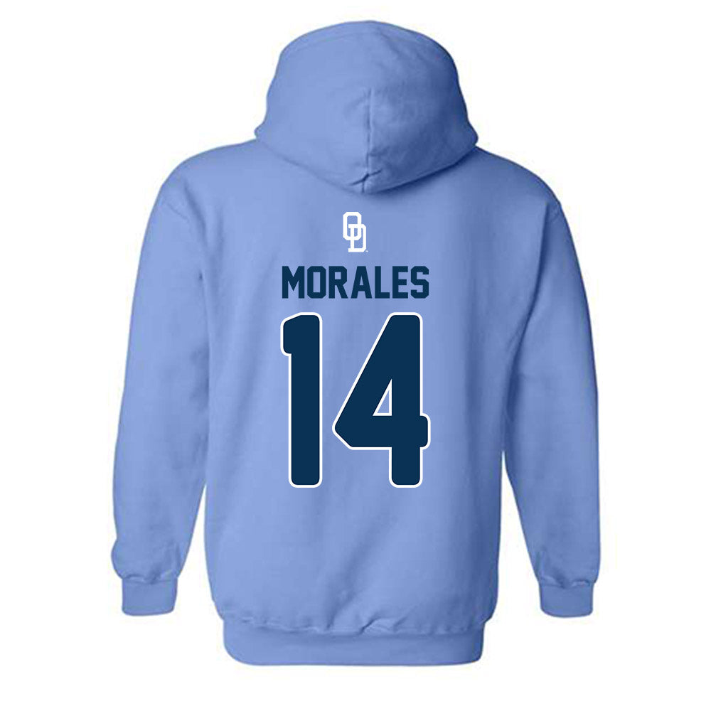 Old Dominion - NCAA Baseball : Efrain Morales - Replica Shersey Hooded Sweatshirt-1