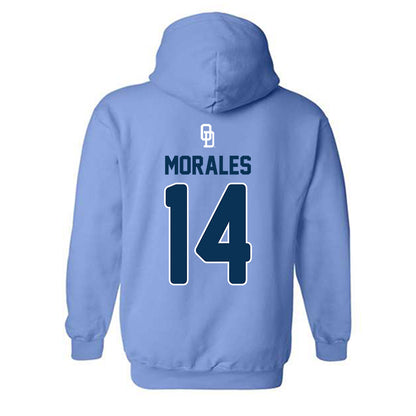 Old Dominion - NCAA Baseball : Efrain Morales - Replica Shersey Hooded Sweatshirt-1