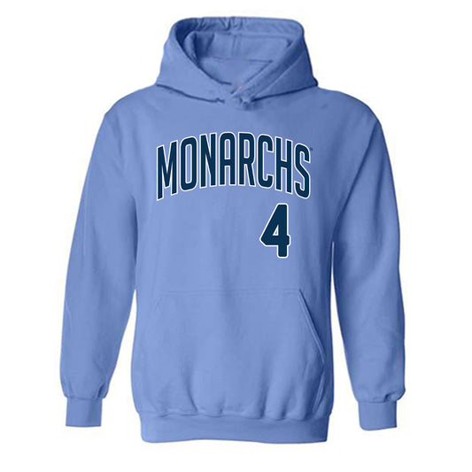 Old Dominion - NCAA Baseball : Kyle Edwards - Replica Shersey Hooded Sweatshirt-0