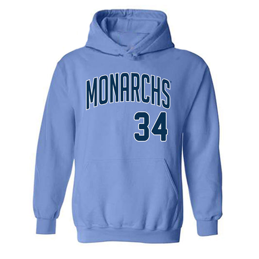 Old Dominion - NCAA Baseball : Ethan Hubbell - Replica Shersey Hooded Sweatshirt-0