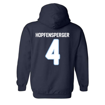 Old Dominion - NCAA Women's Lacrosse : Megan Hopfensperger - Replica Shersey Hooded Sweatshirt