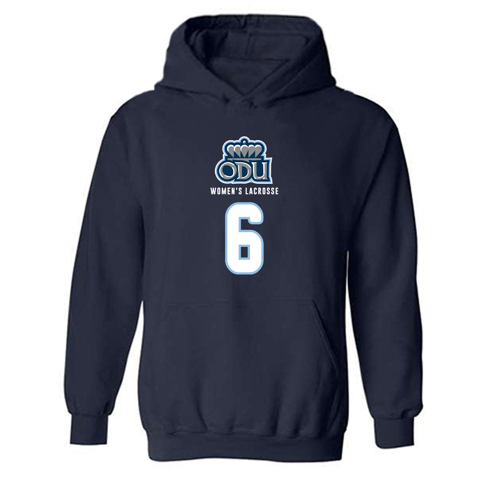 Old Dominion - NCAA Women's Lacrosse : Ella Bowen - Replica Shersey Hooded Sweatshirt