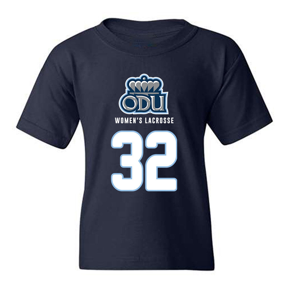Old Dominion - NCAA Women's Lacrosse : Kiki Fauria - Replica Shersey Youth T-Shirt-0