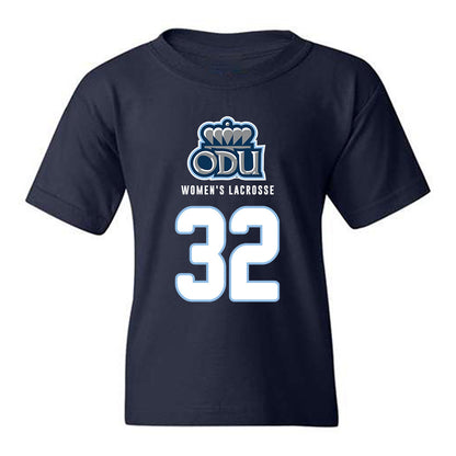 Old Dominion - NCAA Women's Lacrosse : Kiki Fauria - Replica Shersey Youth T-Shirt-0
