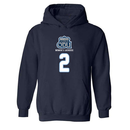 Old Dominion - NCAA Women's Lacrosse : Lydia Laney - Replica Shersey Hooded Sweatshirt