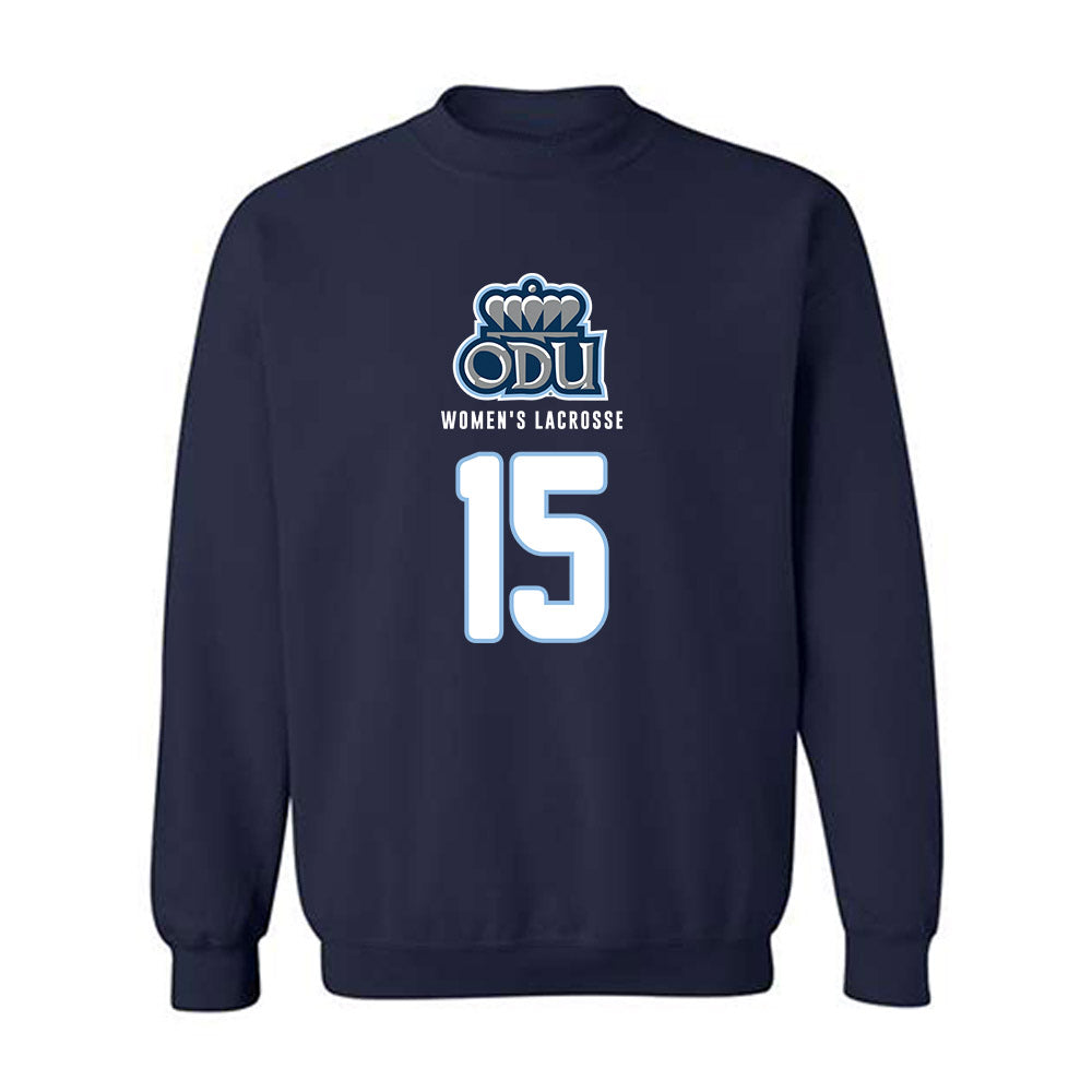 Old Dominion - NCAA Women's Lacrosse : Annalynn Pompetti - Replica Shersey Crewneck Sweatshirt-0