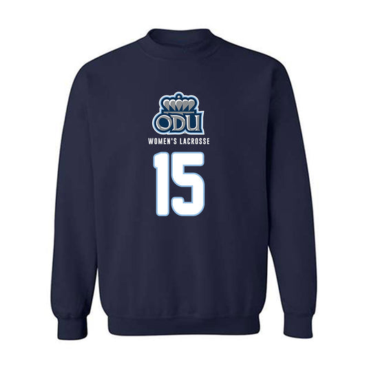 Old Dominion - NCAA Women's Lacrosse : Annalynn Pompetti - Replica Shersey Crewneck Sweatshirt-0