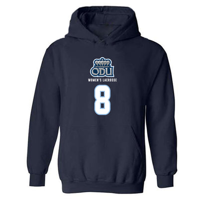 Old Dominion - NCAA Women's Lacrosse : Sylvia mayo - Replica Shersey Hooded Sweatshirt-0