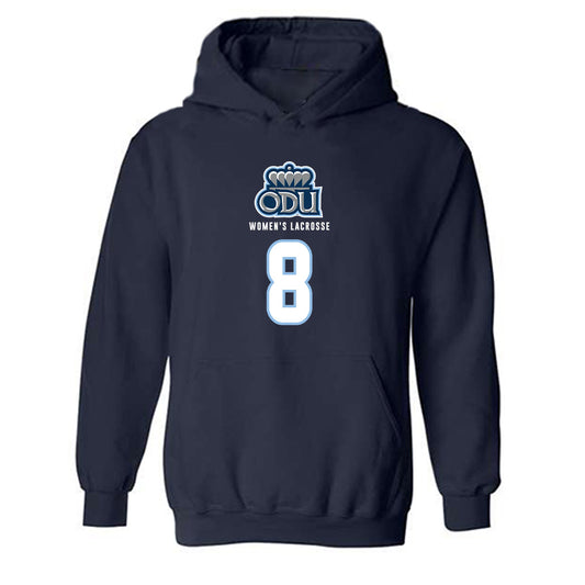 Old Dominion - NCAA Women's Lacrosse : Sylvia mayo - Replica Shersey Hooded Sweatshirt-0