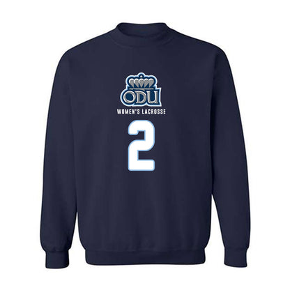 Old Dominion - NCAA Women's Lacrosse : Lydia Laney - Replica Shersey Crewneck Sweatshirt