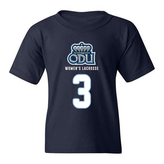 Old Dominion - NCAA Women's Lacrosse : Juliana Mills - Replica Shersey Youth T-Shirt-0