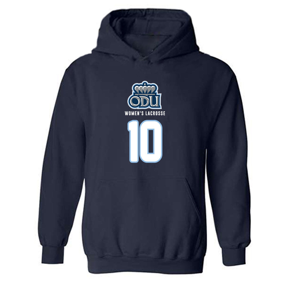 Old Dominion - NCAA Women's Lacrosse : Ashley Greene - Replica Shersey Hooded Sweatshirt-0