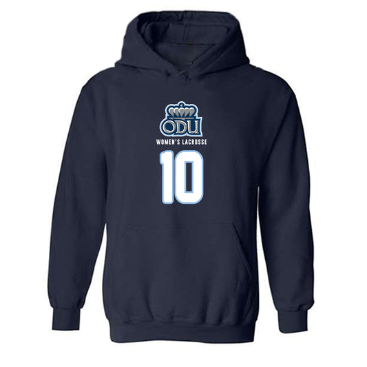 Old Dominion - NCAA Women's Lacrosse : Ashley Greene - Replica Shersey Hooded Sweatshirt-0