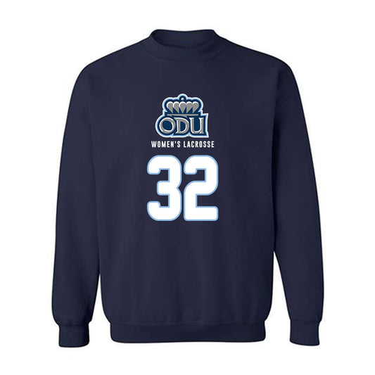 Old Dominion - NCAA Women's Lacrosse : Kiki Fauria - Replica Shersey Crewneck Sweatshirt-0