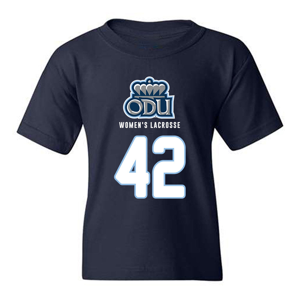 Old Dominion - NCAA Women's Lacrosse : Audrey Beck - Replica Shersey Youth T-Shirt-0