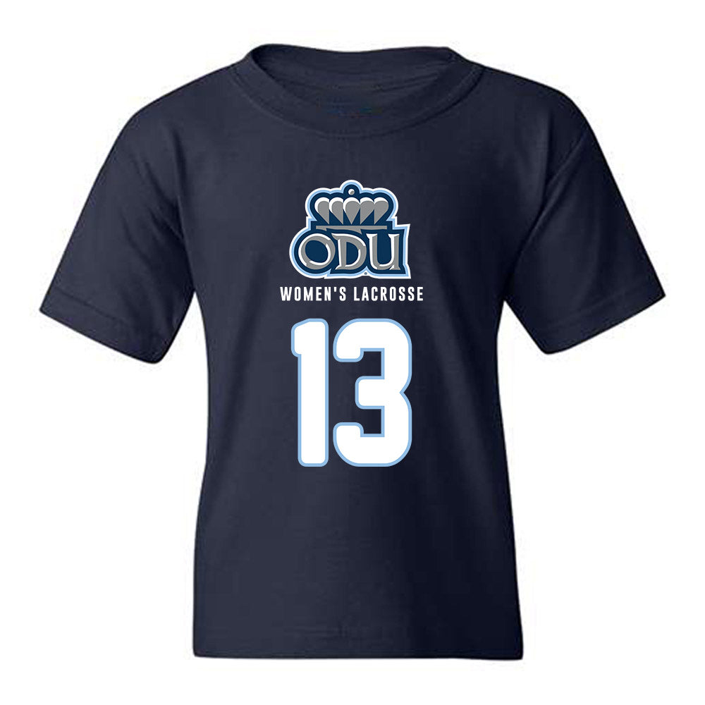 Old Dominion - NCAA Women's Lacrosse : Eleni Yates - Replica Shersey Youth T-Shirt-0