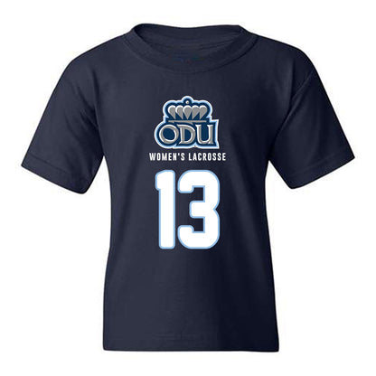 Old Dominion - NCAA Women's Lacrosse : Eleni Yates - Replica Shersey Youth T-Shirt-0