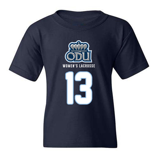 Old Dominion - NCAA Women's Lacrosse : Eleni Yates - Replica Shersey Youth T-Shirt-0