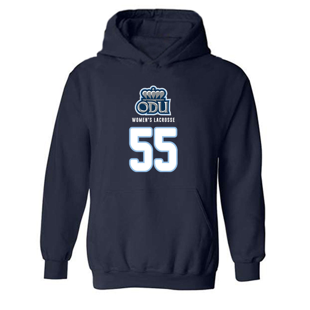 Old Dominion - NCAA Women's Lacrosse : Sarah Murrell - Replica Shersey Hooded Sweatshirt