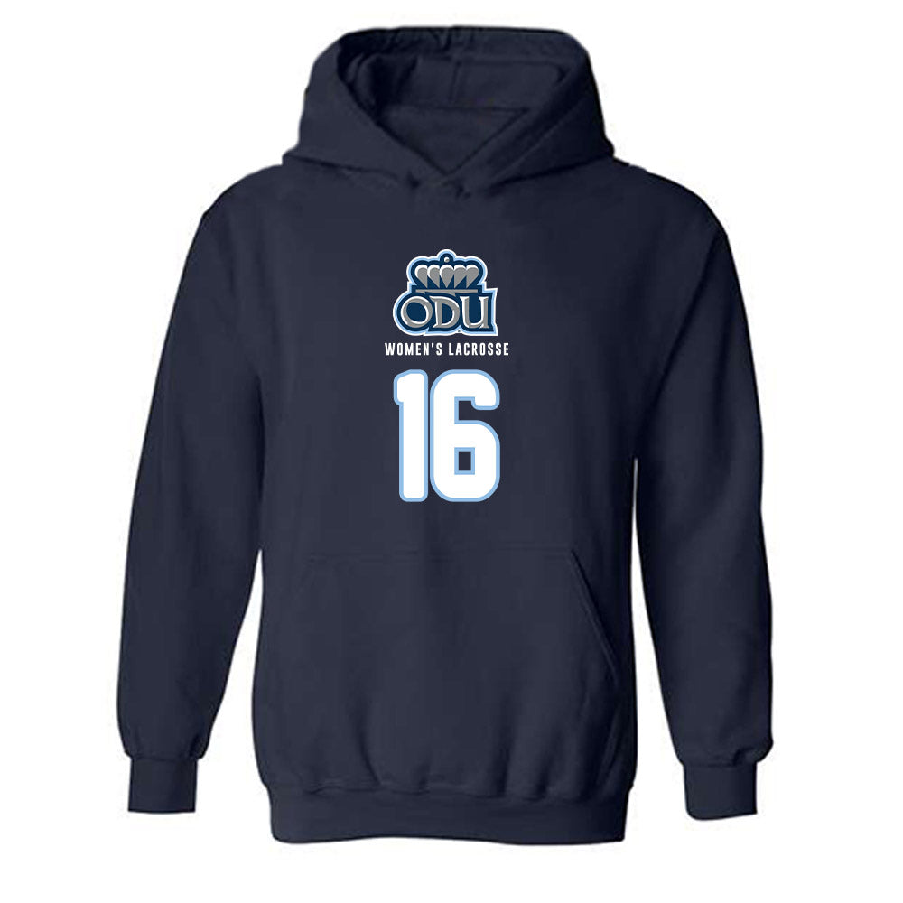 Old Dominion - NCAA Women's Lacrosse : Emma Claire Seaney - Replica Shersey Hooded Sweatshirt