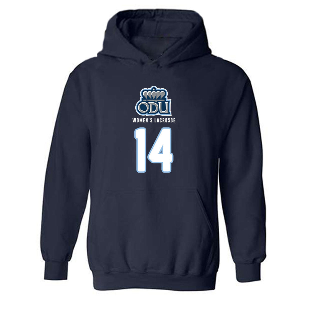 Old Dominion - NCAA Women's Lacrosse : Anna Westervelt - Replica Shersey Hooded Sweatshirt-0