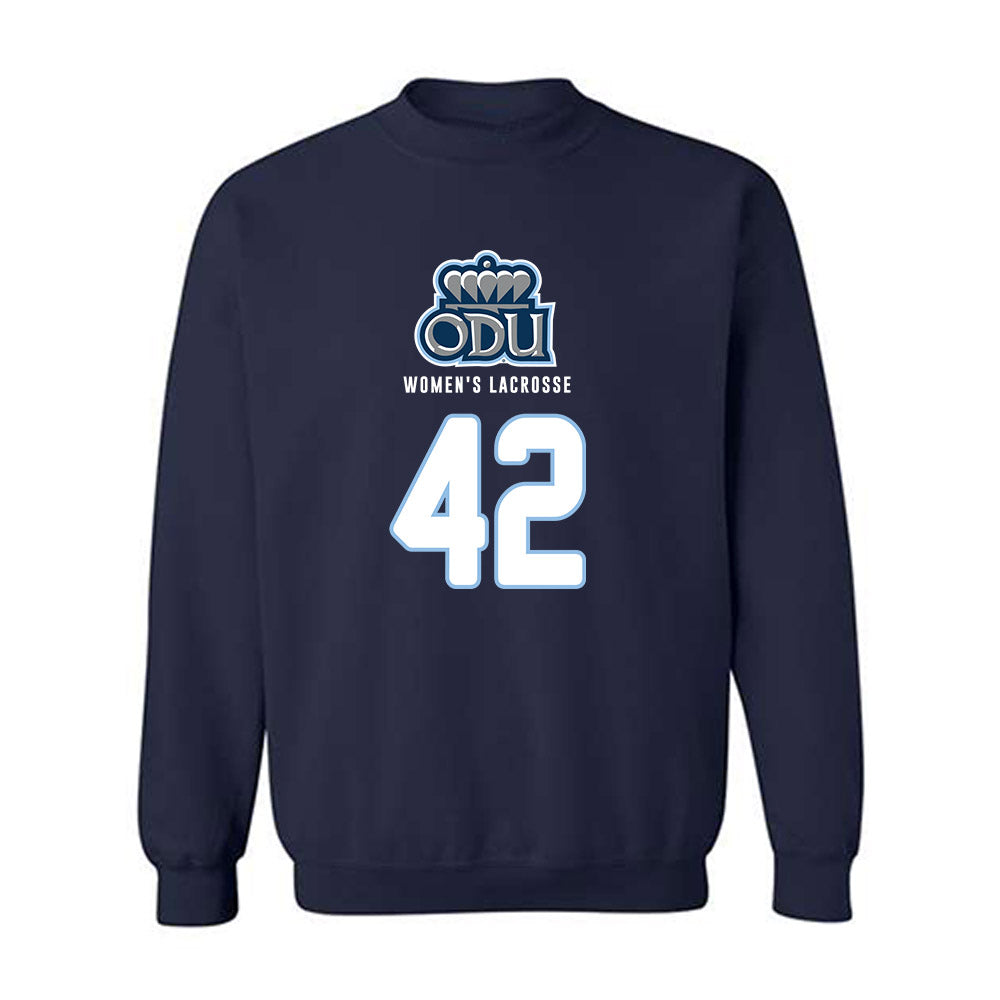 Old Dominion - NCAA Women's Lacrosse : Audrey Beck - Replica Shersey Crewneck Sweatshirt-0