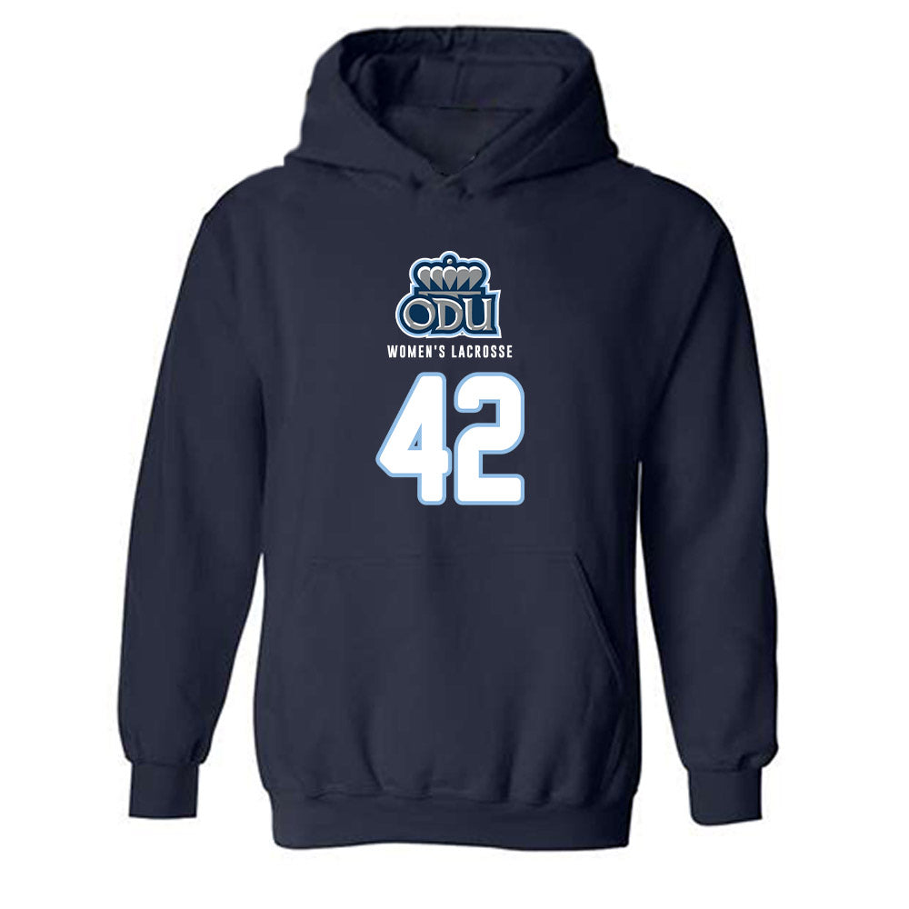 Old Dominion - NCAA Women's Lacrosse : Audrey Beck - Replica Shersey Hooded Sweatshirt-0
